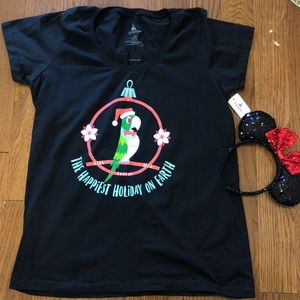 Disney Parks Tiki Room holiday Christmas shirt L